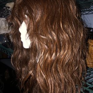 NEW! human hair blend, below shoulder-length wig!